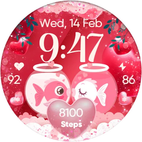 Cute V-Day watch face