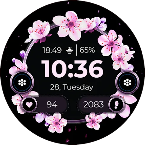 All Seasons Flowers watch face