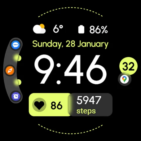 RE40 watch face