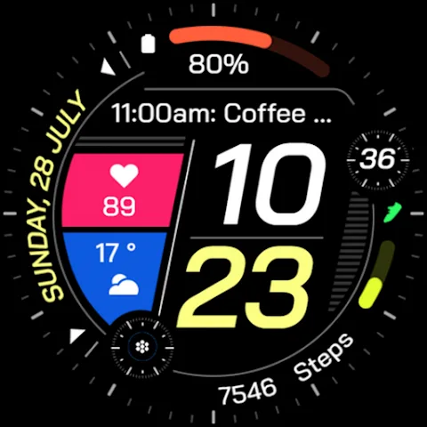 RE58 watch face