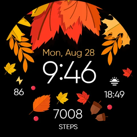 Seasonal Nature watch face