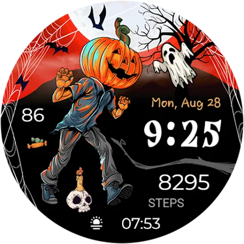Spooky Halloween watch face